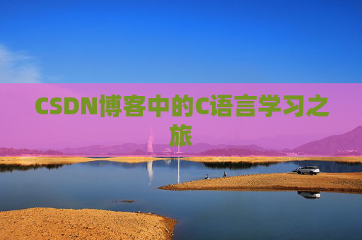 CSDN博客中的C语言学习之旅